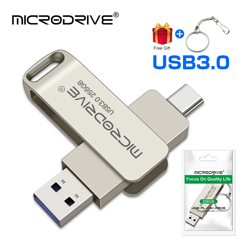 유형 C USB 플래시 드라이브 3.0 128gb pendrive 64gb флэш-накопител 스틱 유형-c 펜 드라이브 전화 PC 선물용