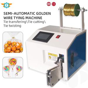 자동 금색 타이 와이어 실러 금색 와이어 타이 기계 식품 봉투 빵 사탕 토스트 과일 포장 케이블 와이어 묶음용