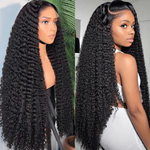 13x4 딥 웨이브 레이스 프론트 가발, 흑인 여성용 인모 가발, HD 투명 딥 컬리 레이스 프론탈 글루리스 인모 가발
