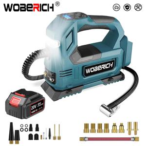 휴대용 자동 무선 인플레이터 전기 에어 펌프 자동차 타이어 핸드헬드 에어 컴프레서 마키타 18V 배터리용