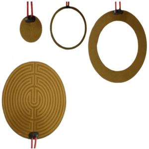 10-170mm 원형 외경 링 ODxID 전기 폴리이미드/PI 필름 히터 가열 패드 요소 접착제 포함 미용 기기용