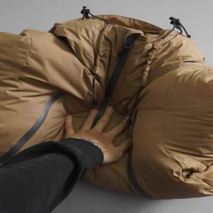 NANGA 협력형 압력 방지 다운 재킷 방수 지퍼 후드 남성용 따뜻한 청년 패션 롱 스타일 화이트 덕 다운