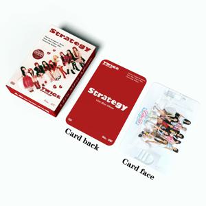 55 개/대 Twice STRATEGY lomo 스타 포토 카드 사진 Lomo 카드 팬 컬렉션 인쇄 카드