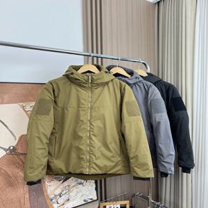 야외용 경량 코튼 패딩 파카 재킷 남성용 겨울 방풍 방수 하이킹 코트 전술용 보온 아우터웨어