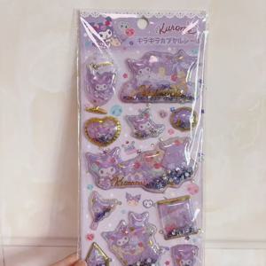 새로운 쿠로미 스티커 애니메이션 만화 별 입체 스티커 DIY 데스크탑 휴대폰 케이스 장식 소녀 반짝이 보상 스티커