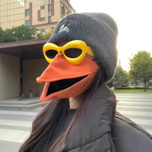 새로운 까마귀 입 마스크, 면 마스크, 입자 방지 따뜻하고 통기성이 있는, 참신하고 재미있는 덕빌 마스크