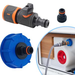RV 물탱크 충전 어댑터 모터홈 물탱크 연결 충전 어댑터 퀵 커플링 포함 카라반 RV 액세서리