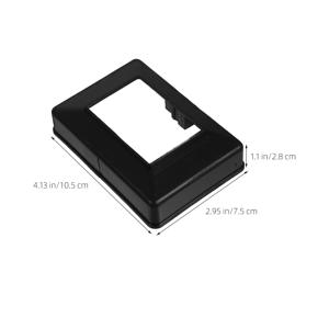 6개 플라스틱 기둥 장식용 트림, 야외 난간, 가로등 기둥, 데크, 도크, 복도 베이스용 교체 울타리 부품