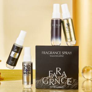 4개입 블랙 골드 남성 향수, 무알콜 향수 스프레이, 바디 및 헤어용 지속적인 향기, 남성을 위한 이상적인 선물