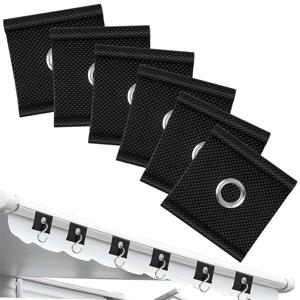 4/6개 후크 클립 RV 캐노피 후크 캠핑 어닝 후크 클립 텐트 행거 라이트 행거 구멍 포함 카라반 캠퍼 액세서리