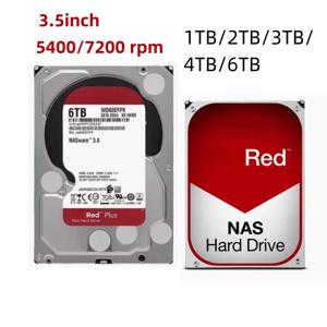 오리지널 VVD 레드 NAS 내장 하드 드라이브 99% 새것 5400/7200 rpm 64MB SATA 6 GB/S 3.5인치 1TB 2TB 3TB 4TB 6TB HDD WD40EFRX