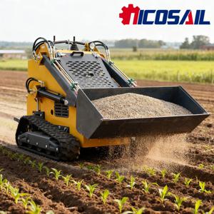 핫 세일 슬라이딩 스티어링 로더 토공 로더 4in1 버킷 크롤러 슬라이딩 스티어링 마이크로 로더