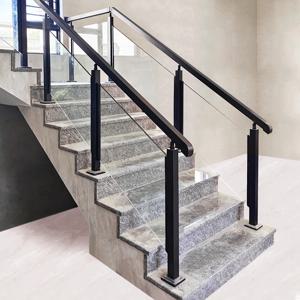 강화유리 난간, 스테인리스 스틸 계단 난간, 실내 가정용 기둥, 미니멀리스트 발코니 난간