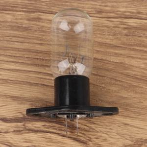 1개 4.8mm 소켓(굽은 발 포함) 220V 15-20W 전자레인지 전구 냉장고 조명 전구 홀더 포함 교체용 범용