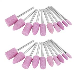 5pcs 3mm 샤프트 장착 세라믹 그라인딩 헤드 연마 Dremel 로타리 전동 공구 용 연마 휠