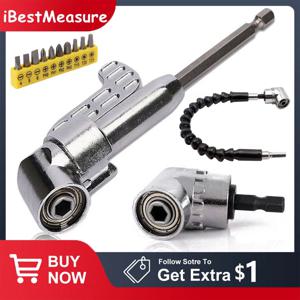 105도 직각 드릴 어댑터 스크루 드라이버 용 유연한 샤프트 연장 비트 핸드 툴 마그네틱 비트 소켓 파워 드릴