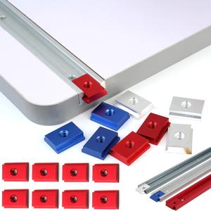 8pcs 작업대 M6/M8 T 슬롯 너트 볼트 T-트랙 슬라이더 알루미늄 합금 30/45 유형 트랙 지그 나사 슬롯 패스너 목공 도구