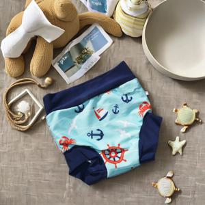 이즈코알라 누수 방지 수영 기저귀 신생아용 하이웨이스트 수영 기저귀 세탁 가능 자외선 차단 아기 수영복 천 기저귀