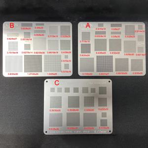 1/3Pcs 고품질 범용 BGA Reballing 스텐실 사각형 구멍 직접 가열 BGA 템플릿 휴대 전화 노트북 CPU IC 칩