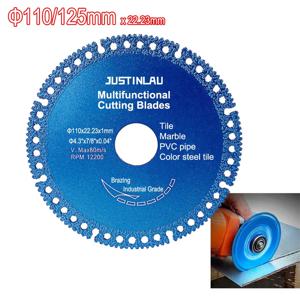 복합 다기능 절단 톱 블레이드 110/125mm 초박형 톱 블레이드 앵글 그라인더 용 세라믹 타일 유리 커팅 디스크