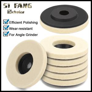 75mm 양모 연마 휠 연마 패드 앵글 그라인더 휠 금속 대리석 유리 세라믹 용 연마 디스크를 느꼈습니다