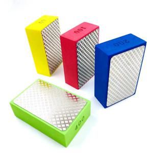 다이아몬드 핸드 폴리싱 패드 93mm x 58mm 타일 유리 연마 그라인딩 블록 패드 스톤 대리석 세라믹 연마 샌딩 디스크