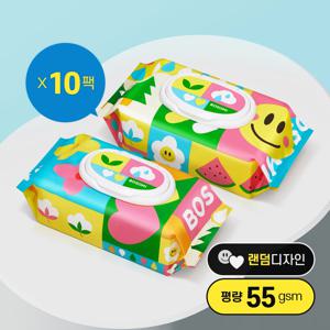 보솜이 펀앤플레이 라이트 아기물티슈 캡 60매 10팩