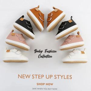 Meckior 남녀공용 클래식 PU 가죽 신발, 유아 고무 밑창, 미끄럼 방지 퍼스트 워커, 유아 모카신, 아기 신발