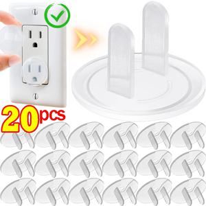 1/20pcs 아기 미국 표준 전기 안전 소켓 보호 커버 지우기 안전 플러그 콘센트 보호 어린이 안전 용품
