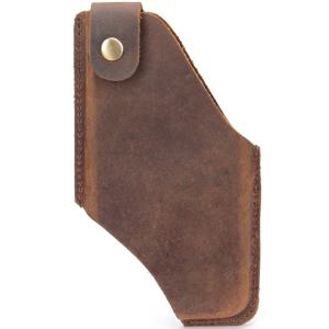 WESTAL 남성용 핸드폰 벨트 가방, 크레이지 호스 가죽 허리 가방, 전화 파우치, 고품질 지갑, 전화 케이스