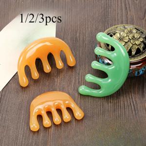 송진 헤드 포인트 마사지 빗, 휴대용 소형 빗, 발톱 5 개, 1 개, 2 개, 3 개