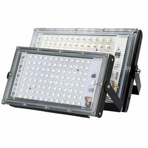 50W LED 홍수 빛 야외 조명 220V 240V 투광 조명 방수 IP65 반사판 Projecteur LED Exterieur 초점 스포트라이트