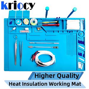 실리콘 납땜 매트 ESD 정전기 방지 단열 마더보드, 전자 전화 수리, 유지 보수 작업 플랫폼 패드