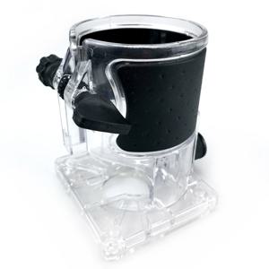 목공 라우터 트리밍 기계베이스 투명 커버 조정 가능한 조각 기계 트리밍에 사용되는 보호 쉘