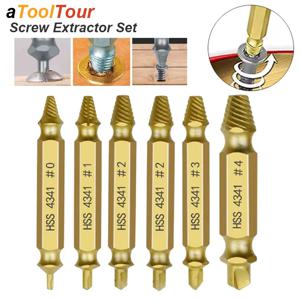 손상된 나사 추출기 깨진 볼트 벗겨진 세트 더블 헤드 도구 간편한 제거 분해 스터드 슬립 치아 철거 리무버
