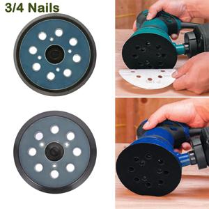 125mm 5인치 샌더 패드 8홀 3/4 네일 백킹 샌딩 디스크 패드 훅앤루프 샌딩 패드 전동 오비탈 샌더 연마용