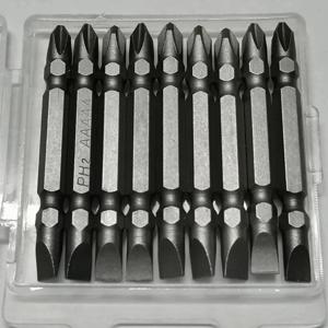 스크루드라이버 비트 세트 65mm PH2 미끄럼 방지 자기 1/4