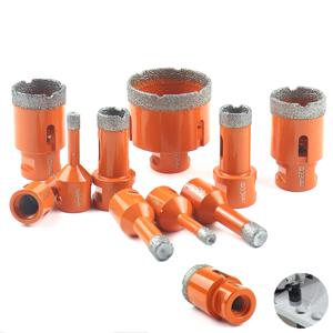 다이아몬드 Brazed 코어 드라이 드릴 비트 1Pc 6-100mm 도자기 타일 대리석 유리 화강암 구멍 컵 톱 커터 액세서리 절단