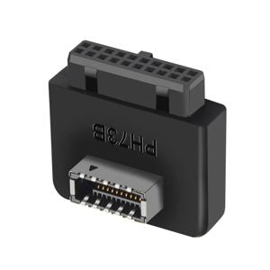 내부 수직 전면 패널 어댑터, 컴퓨터 마더보드용 TYPE-C 삽입 포트 컨버터 플러그, USB3.0, 19 P, 20P-TYPE-E 어댑터