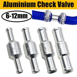 6-12mm 일자형 단방향 체크 밸브, 연료, 휘발유, 디젤, 물, 가스, 공기 및 진공 시스템용 알루미늄 역류 방지 밸브