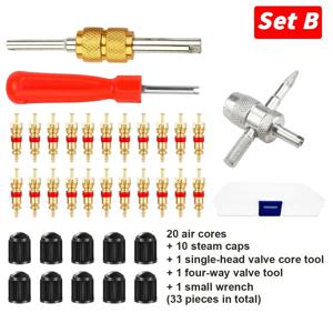 자동차 자전거 슬롯 핸들 타이어 밸브 스템 코어 리무버 스크루 드라이버 타이어 수리 설치 도구 키트 자동 오토바이 액세서리