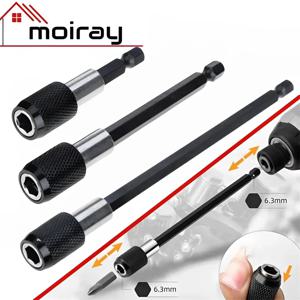 1/4 인치 육각 섕크 퀵 릴리스 전기 드릴 마그네틱 스크루 드라이버 비트 조정 가능한 확장 홀더 바 섕크 전동 공구