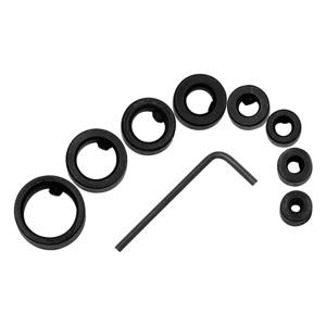 8pc 드릴 비트 제한 링 3-16mm 설정 서클 목공 나사 클램프 드릴 비트 작은 렌치 세트로 도구 조정