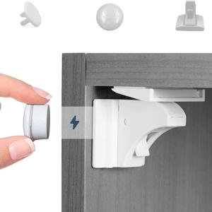 어린이 마그네틱 안전 잠금 장치, 리미터, 드릴링 서랍 잠금 장치 없음, 냉장고 잠금 장치, 가정 아기 보안용 캐비닛 잠금 장치, 1-5 개