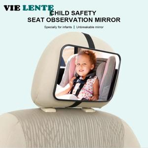 자동차 백미러 안전을위한 아기 거울 인테리어 거울 범용 카시트 머리 받침 거울 모니터 어린이 아기 안전 운전