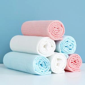 신생아 아기 기저귀에 대 한 10pcs 코 튼 아기 거 즈 기저귀 43x45cm 빨 수있는 재사용 가능한 더블 레이어 부드러운 아기 수건 변경