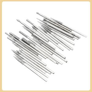 30pcs 다이아몬드 그라인딩 헤드 내마모성 드릴 비트 세트 목공 조각 연마 드릴 비트 로터리 툴 세트