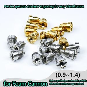 폼 캐논 폼 메이커용 오리피스 노즐 팁 스노우 폼 랜스 압력 와셔 부품용 범용 0.9~1.4mm 나사 노즐