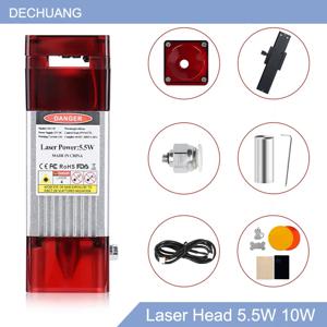 에어 어시스트 레이저 모듈 C80, 10W 광학 출력 450nm 블루 레이저 헤드, TTL/PWM, CNC 레이저 커팅 머신 도구