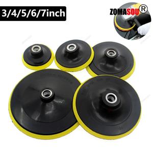 3/4/5/6/7 인치 M10 M14 백킹 패드 샌딩 홀더 디스크 후크 및 루프 연마 백커 플레이트 폴리 셔 그라인딩 도구 용 드릴로드